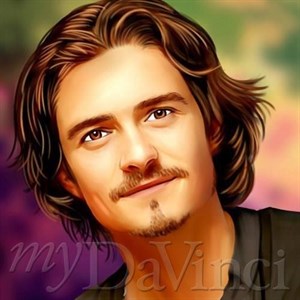 orlando bloom pop art painting, orlando bloom poster, orlando